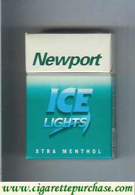 Newport Ice Lights XTRA Menthol cigarettes hard box